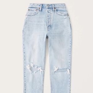 Abercrombie Womens Curve love high rise dad Jean